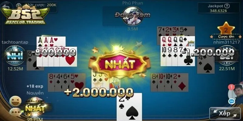 giao dien cua phom tai b52 club Giao diện của Phỏm tại B52 Club