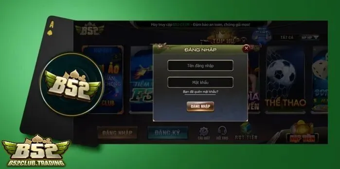 giao dien man hinh dang nhap b52 club Giao diện màn hình Đăng Nhập B52 Club